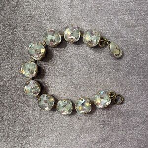Elegant Silver Crystal Bracelet